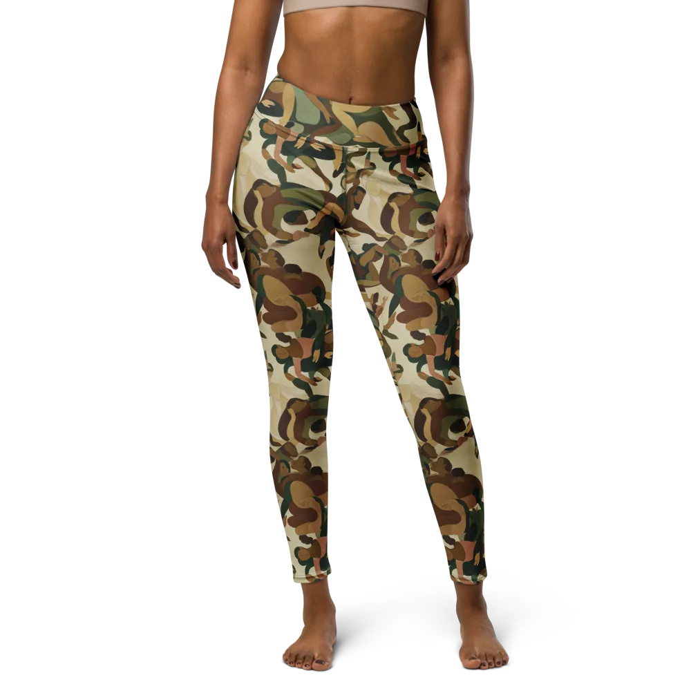Terpsichore Drift on Yoga Leggings — Front