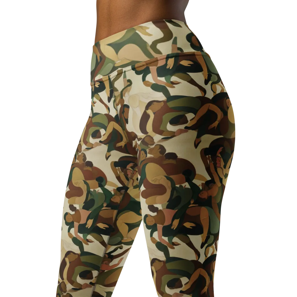 Terpsichore Drift on Yoga Leggings — Left Front
