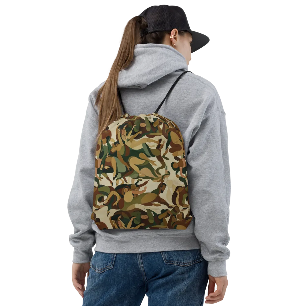 Terpsichore Drift on Drawstring Bag — Front