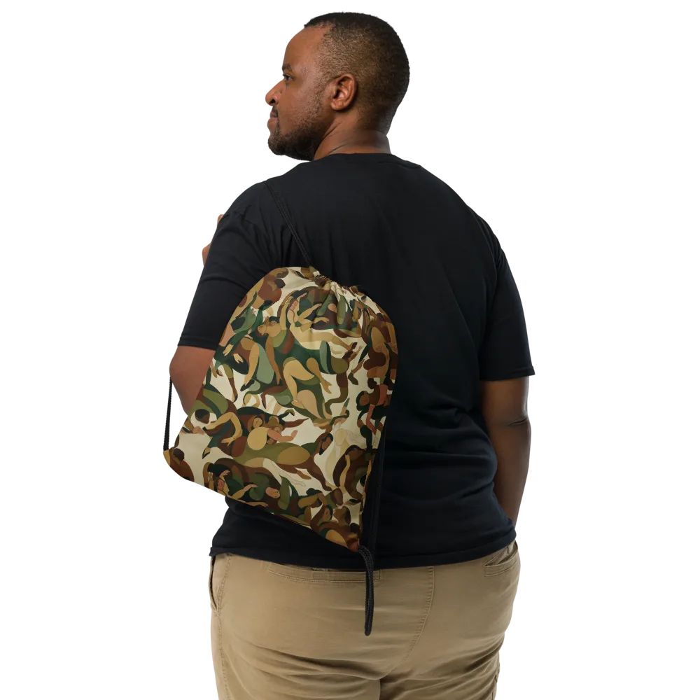 Terpsichore Drift on Drawstring Bag — Front