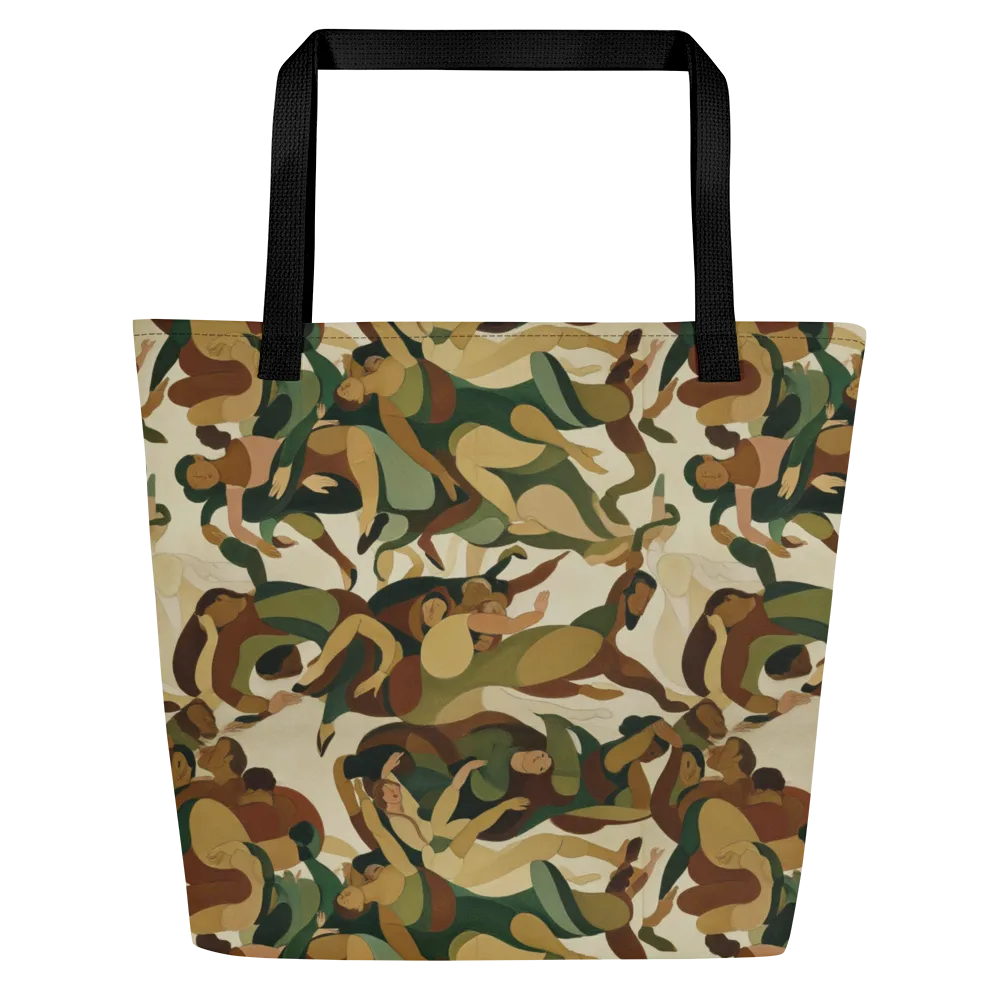 Terpsichore Drift on Large Tote Bag W/ Pocket — Front