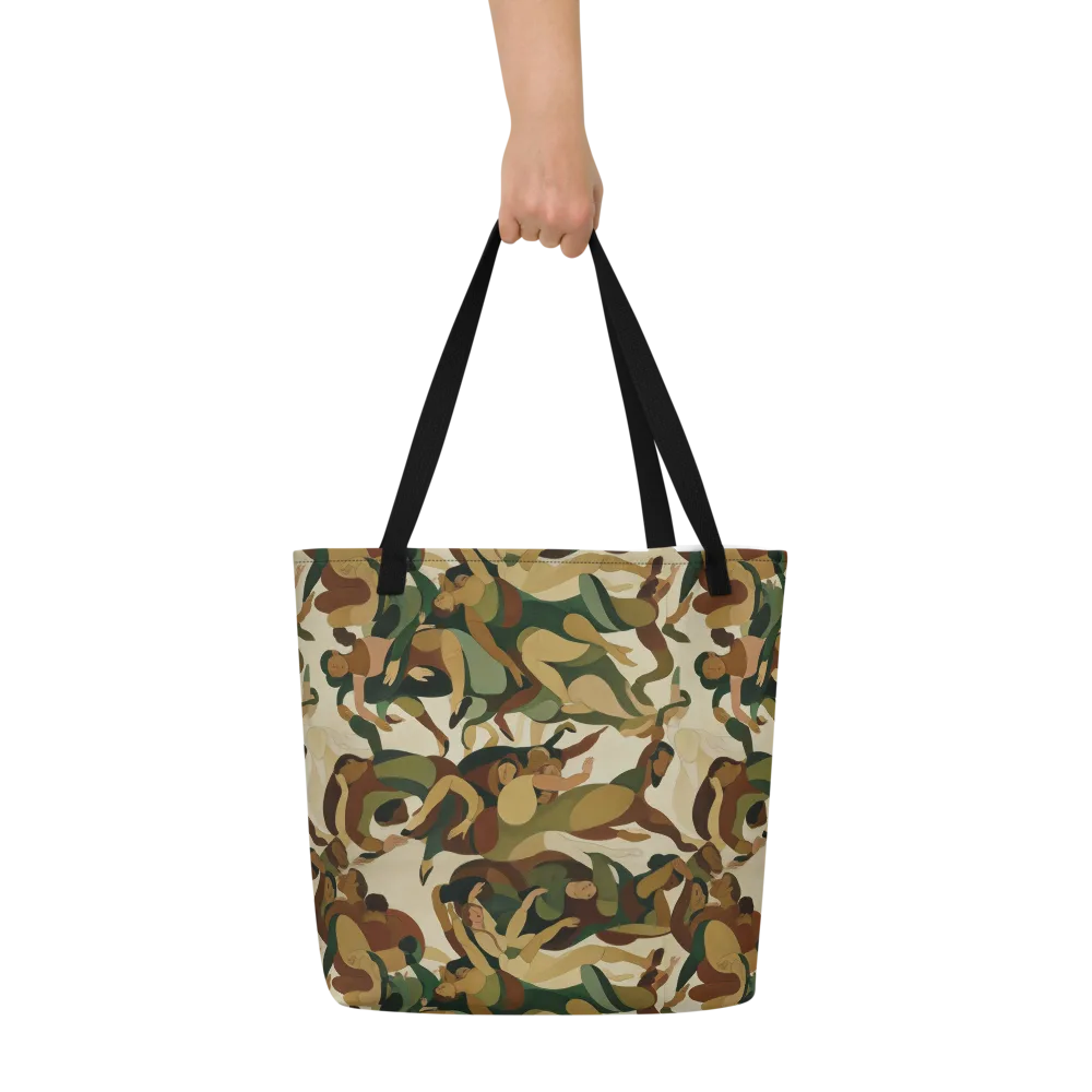 Terpsichore Drift on Large Tote Bag W/ Pocket — Front
