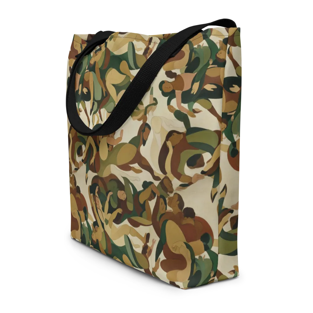 Terpsichore Drift on Large Tote Bag W/ Pocket — Front