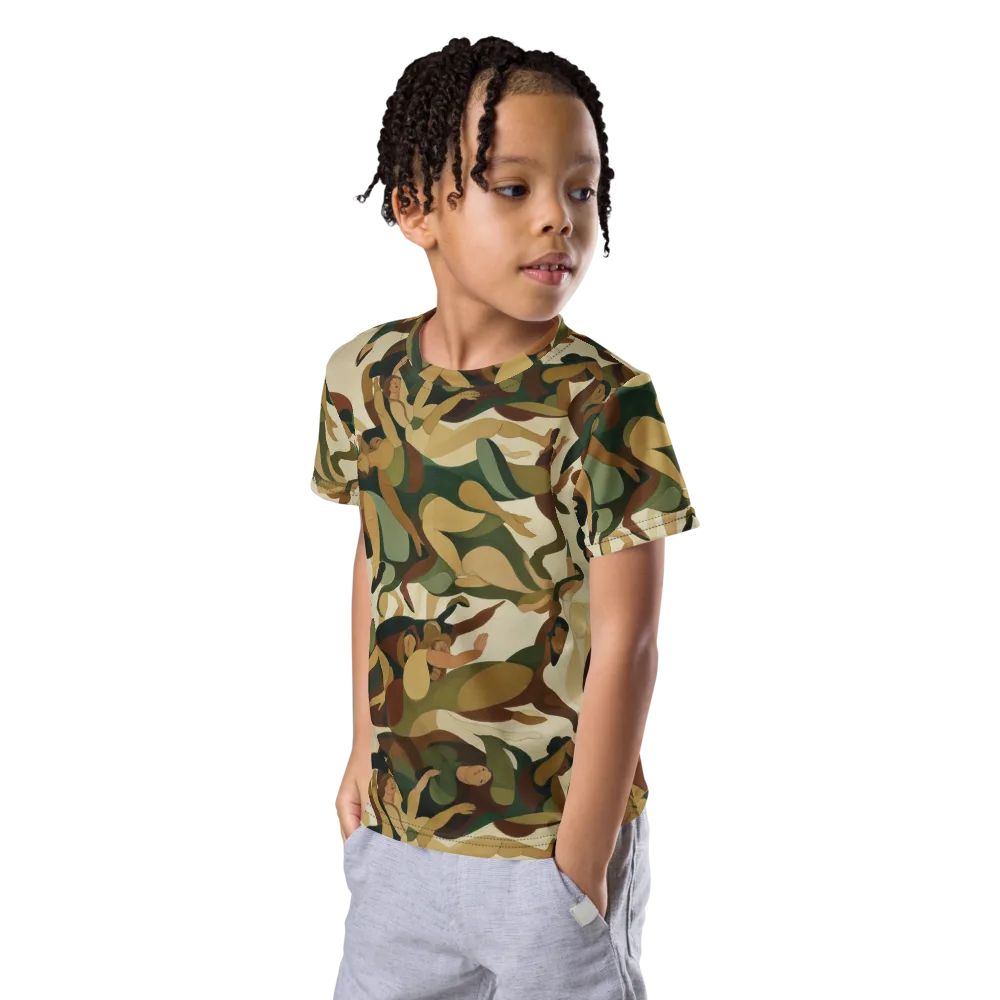 Terpsichore Drift on Kids Crew Neck T-Shirt — Left Front