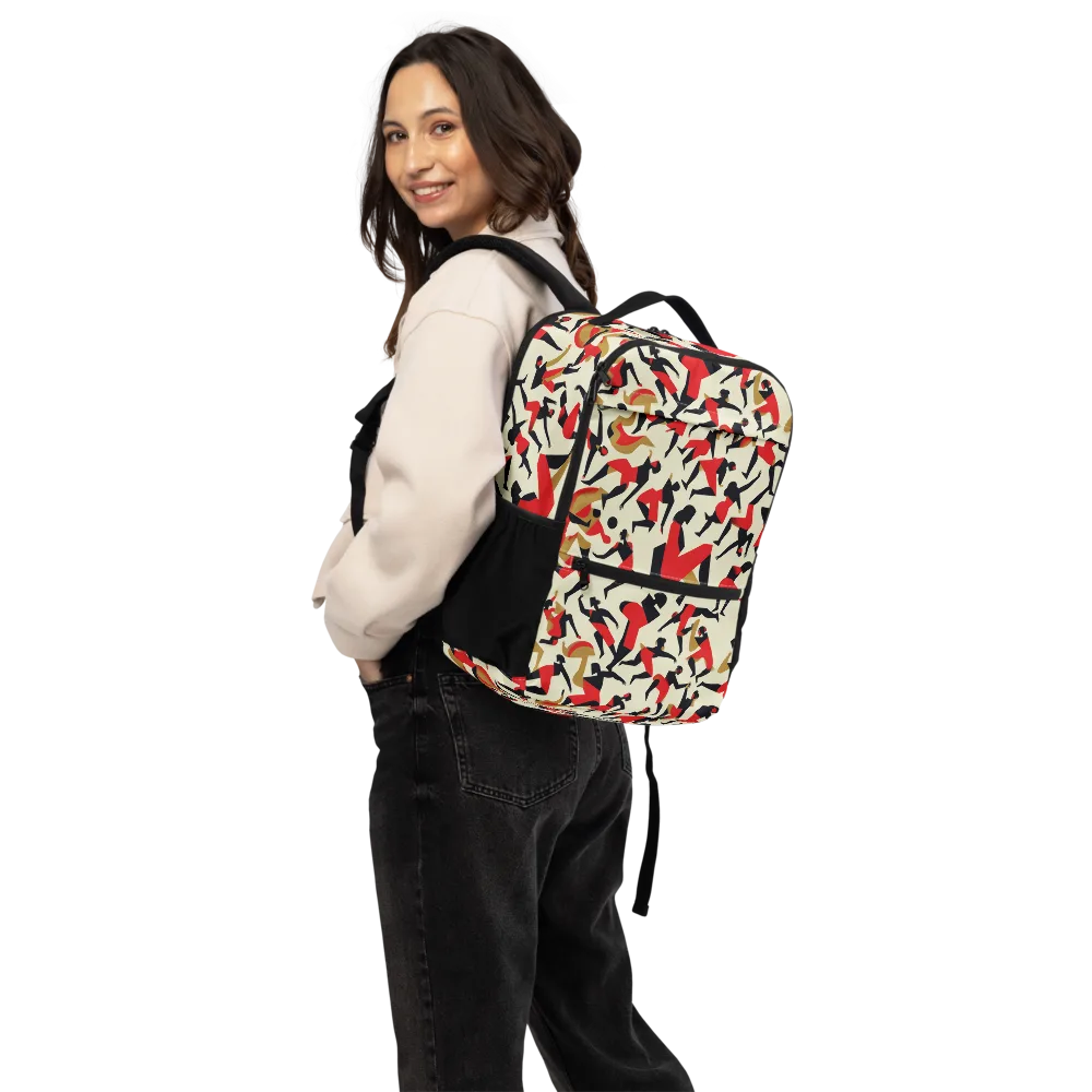 Vermilion Motion on Utility Backpack — Back