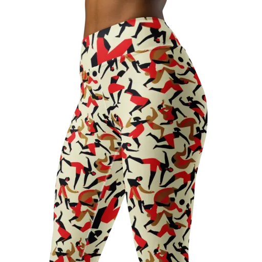 Vermilion Motion on a Yoga Leggings