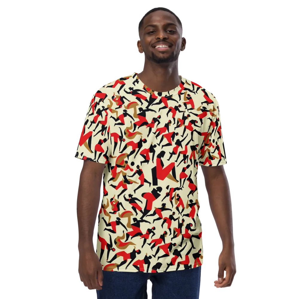 Vermilion Motion on Men's Crew Neck T-Shirt — Front