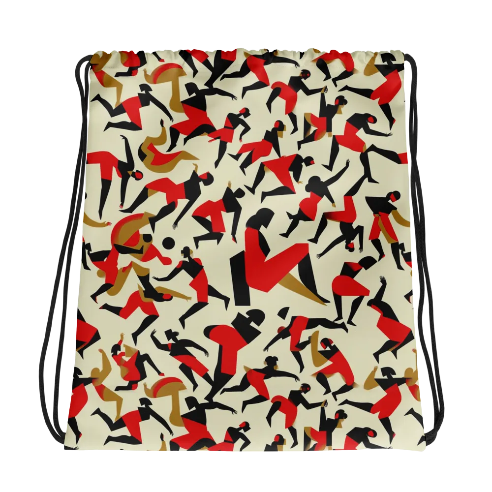 Vermilion Motion on Drawstring Bag — Photo