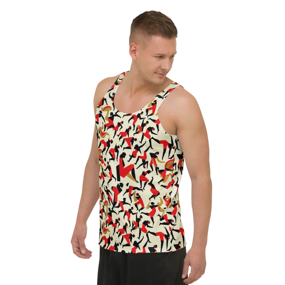 Vermilion Motion on Men's Tank Top — Left Front