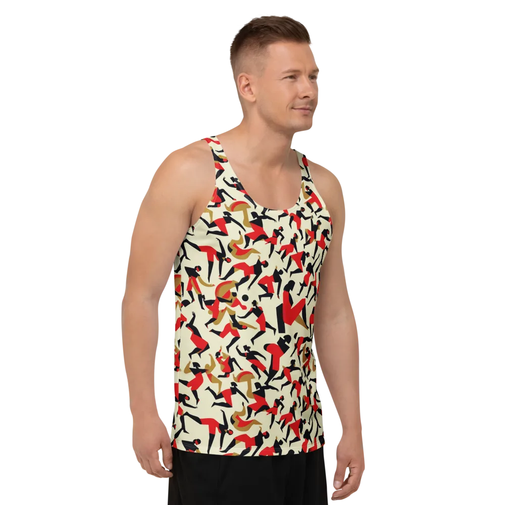 Vermilion Motion on Men's Tank Top — Right Front