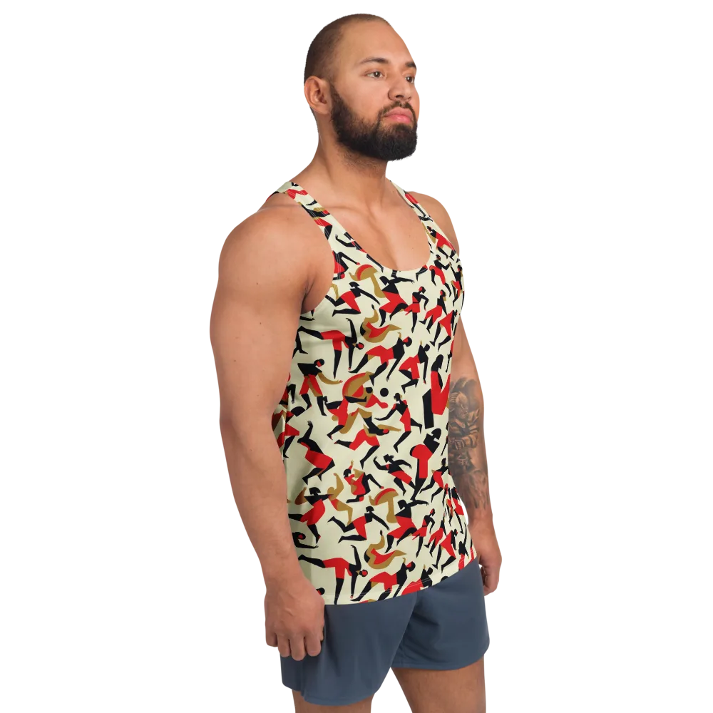 Vermilion Motion on Men's Tank Top — Right Front