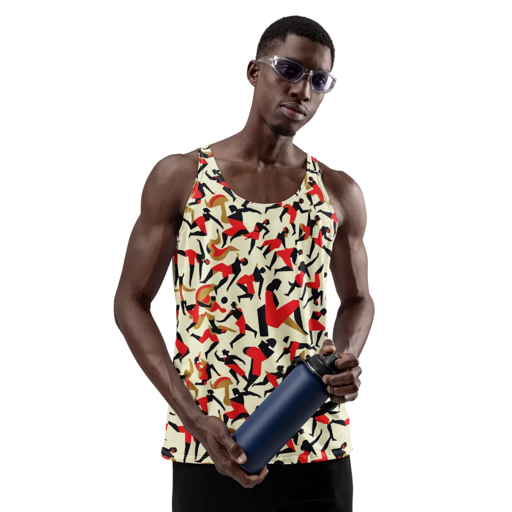 Vermilion Motion on Men's Tank Top — Front