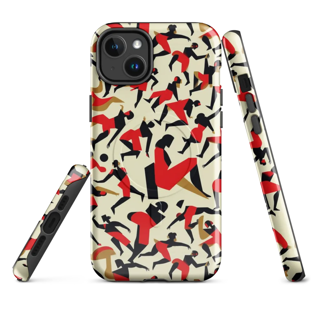 Vermilion Motion on MagSafe Tough Case for iPhone® — Front