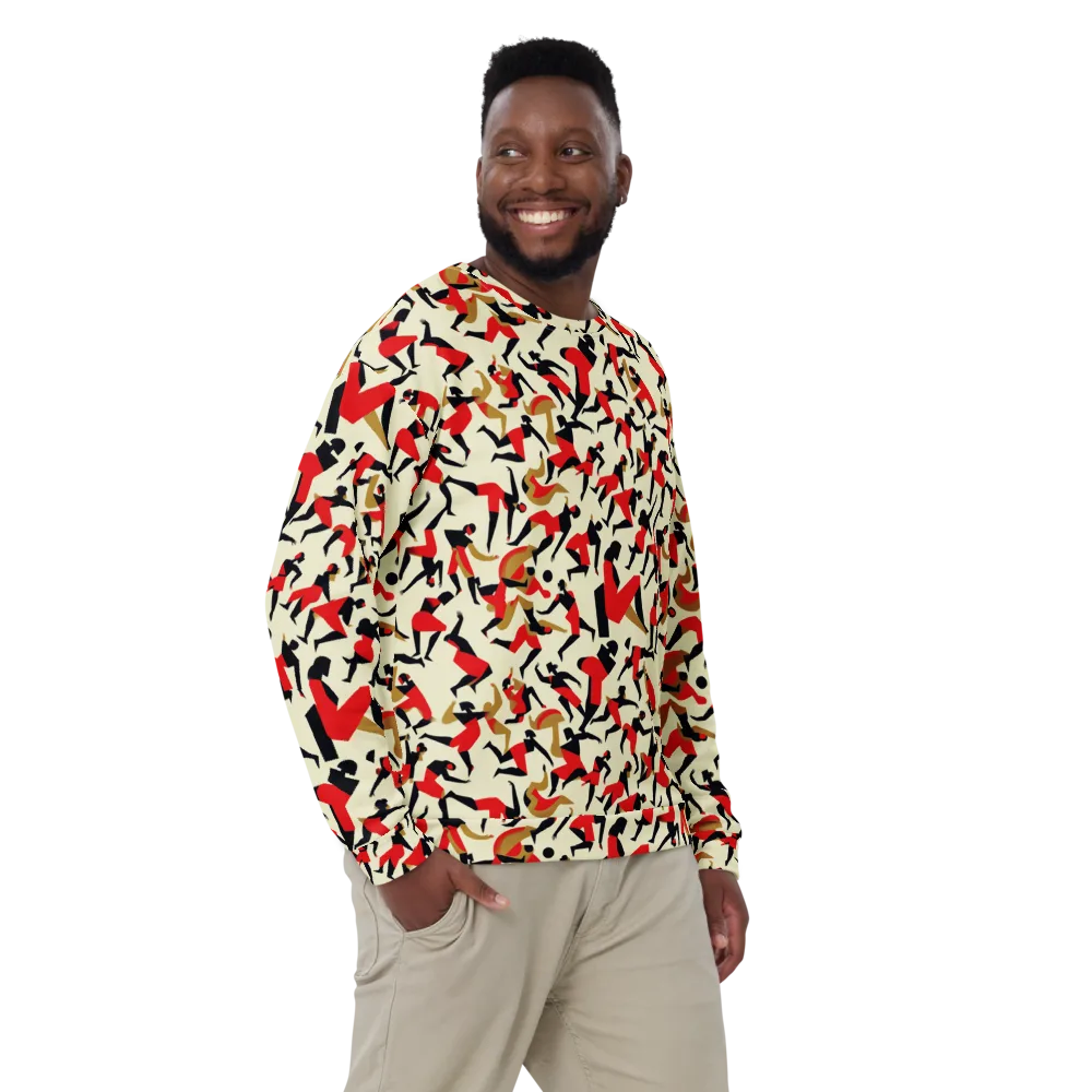 Vermilion Motion on Sweatshirt — Front