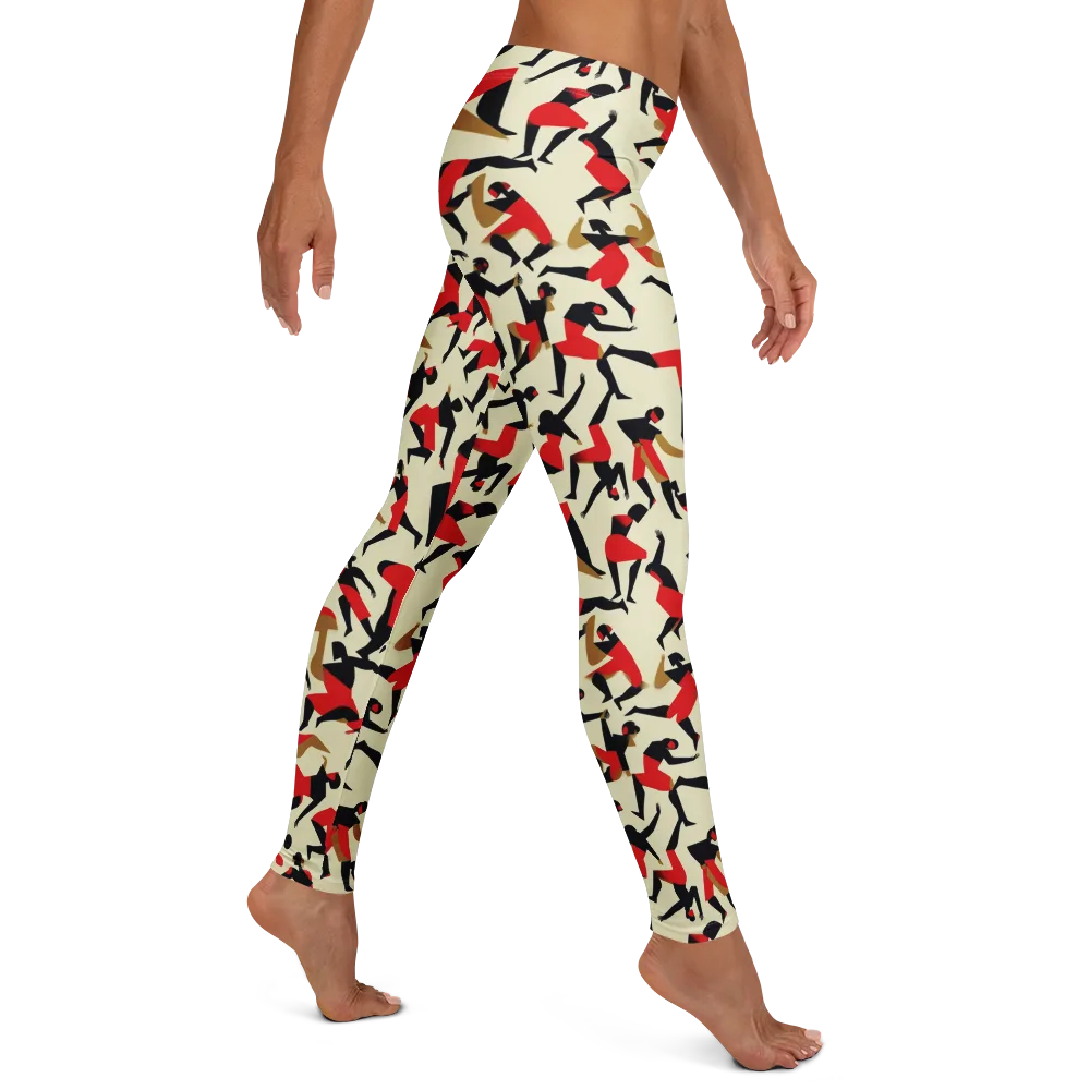 Vermilion Motion on Leggings — Right