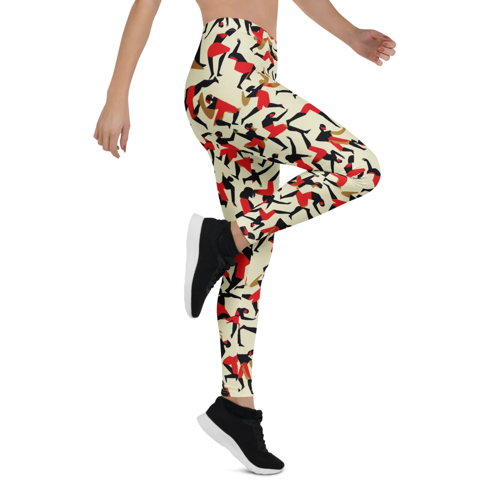 Vermilion Motion on Leggings — Right