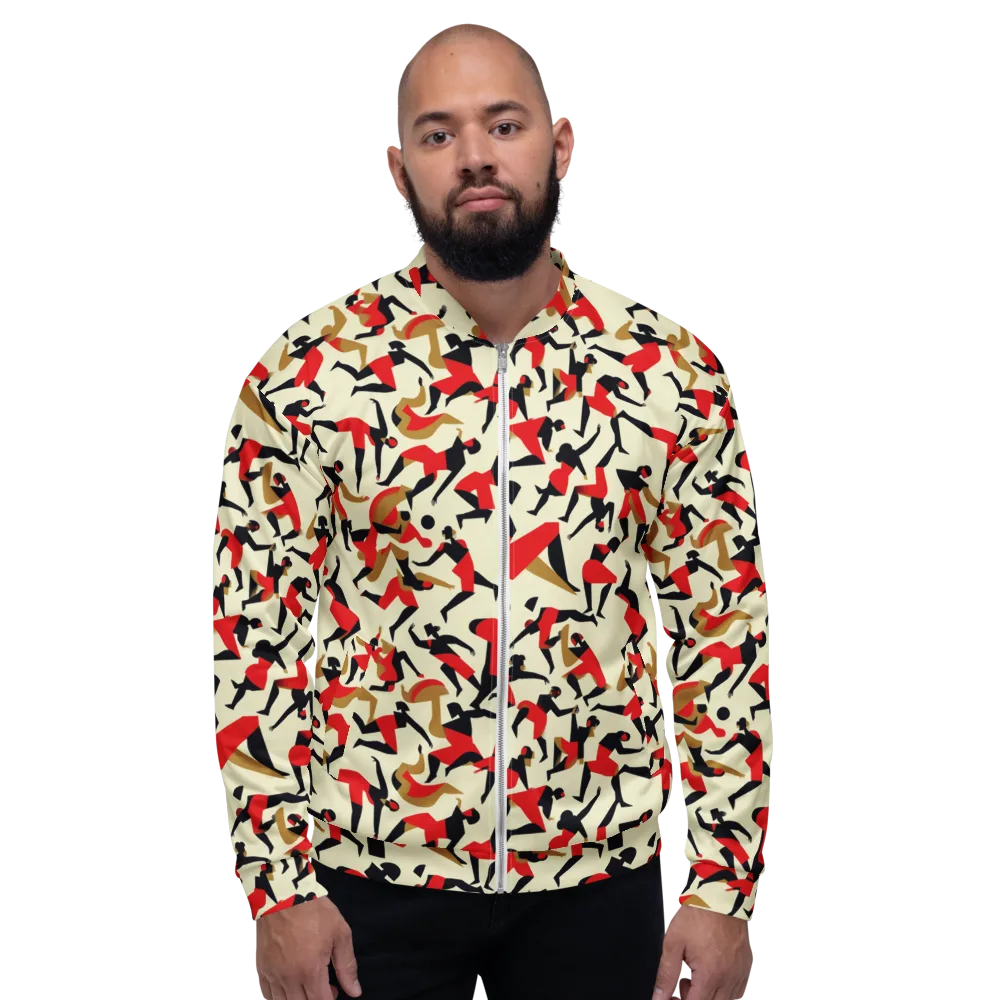 Vermilion Motion on Bomber Jacket — Front