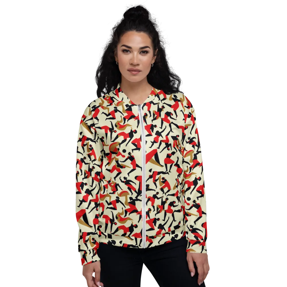 Vermilion Motion on Bomber Jacket — Front