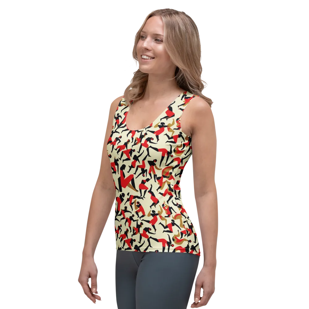 Vermilion Motion on Women's Tank Top — Left Front