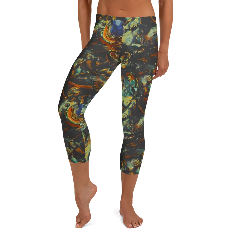 Menzel's Maelstrom on Capri Leggings — Front