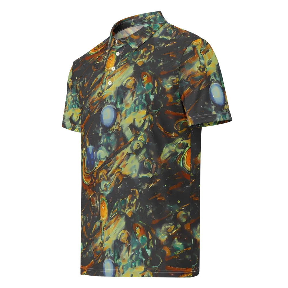 Menzel's Maelstrom on Men's Slim Fit Polo Shirt — Left Front