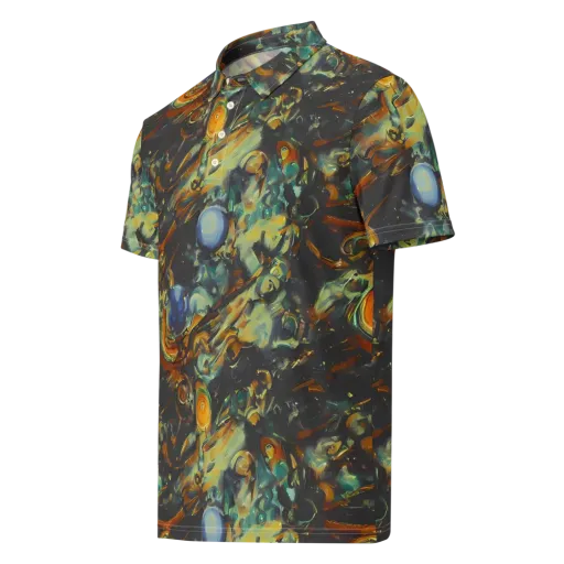 Menzel's Maelstrom on a Men's Slim Fit Polo Shirt