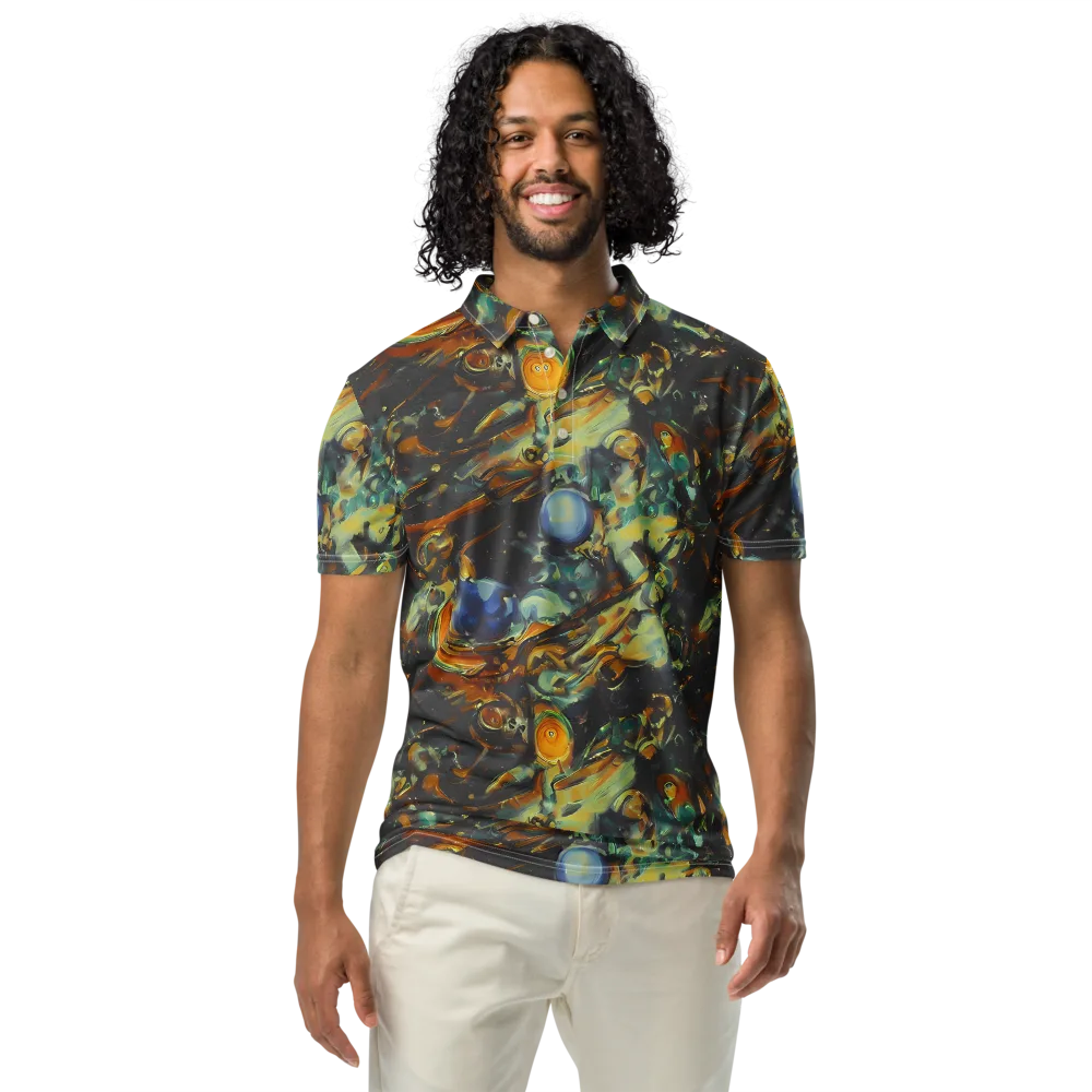 Menzel's Maelstrom on Men's Slim Fit Polo Shirt — Front
