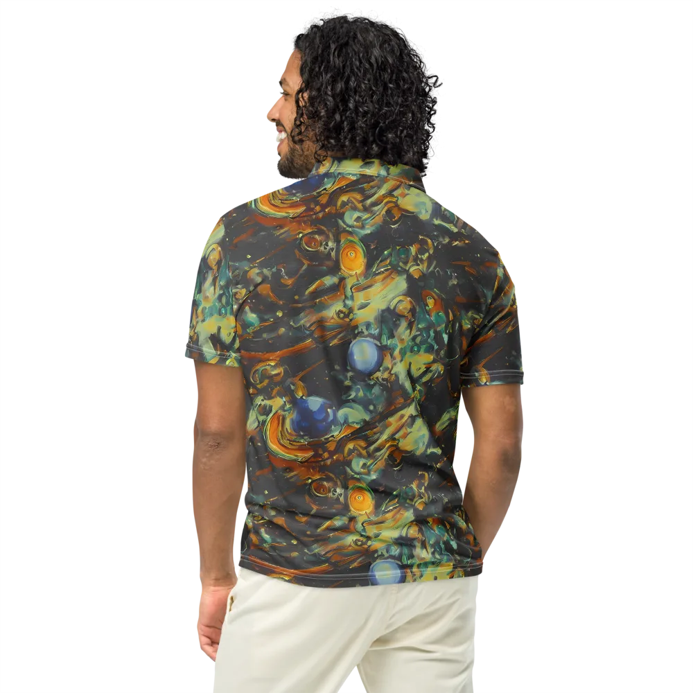 Menzel's Maelstrom on Men's Slim Fit Polo Shirt — Back