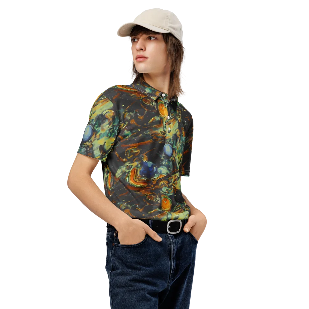 Menzel's Maelstrom on Men's Slim Fit Polo Shirt — Right Front