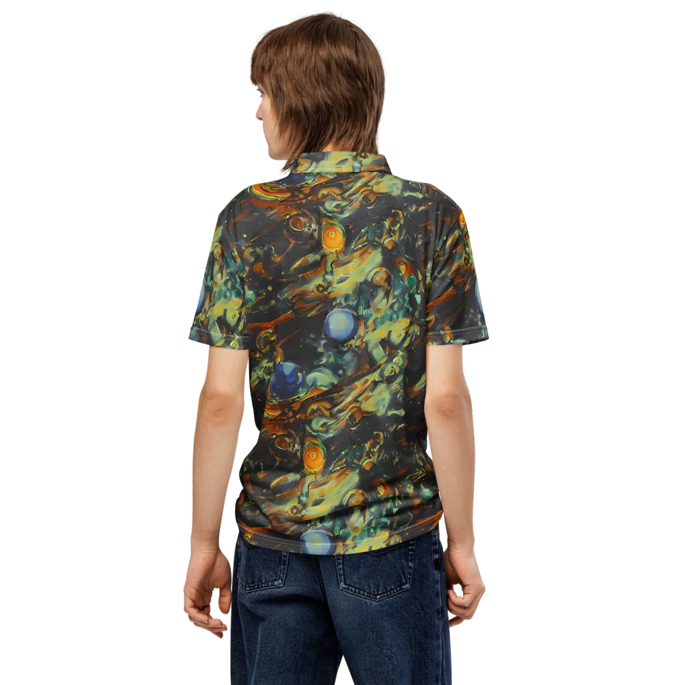 Menzel's Maelstrom on Men's Slim Fit Polo Shirt — Back