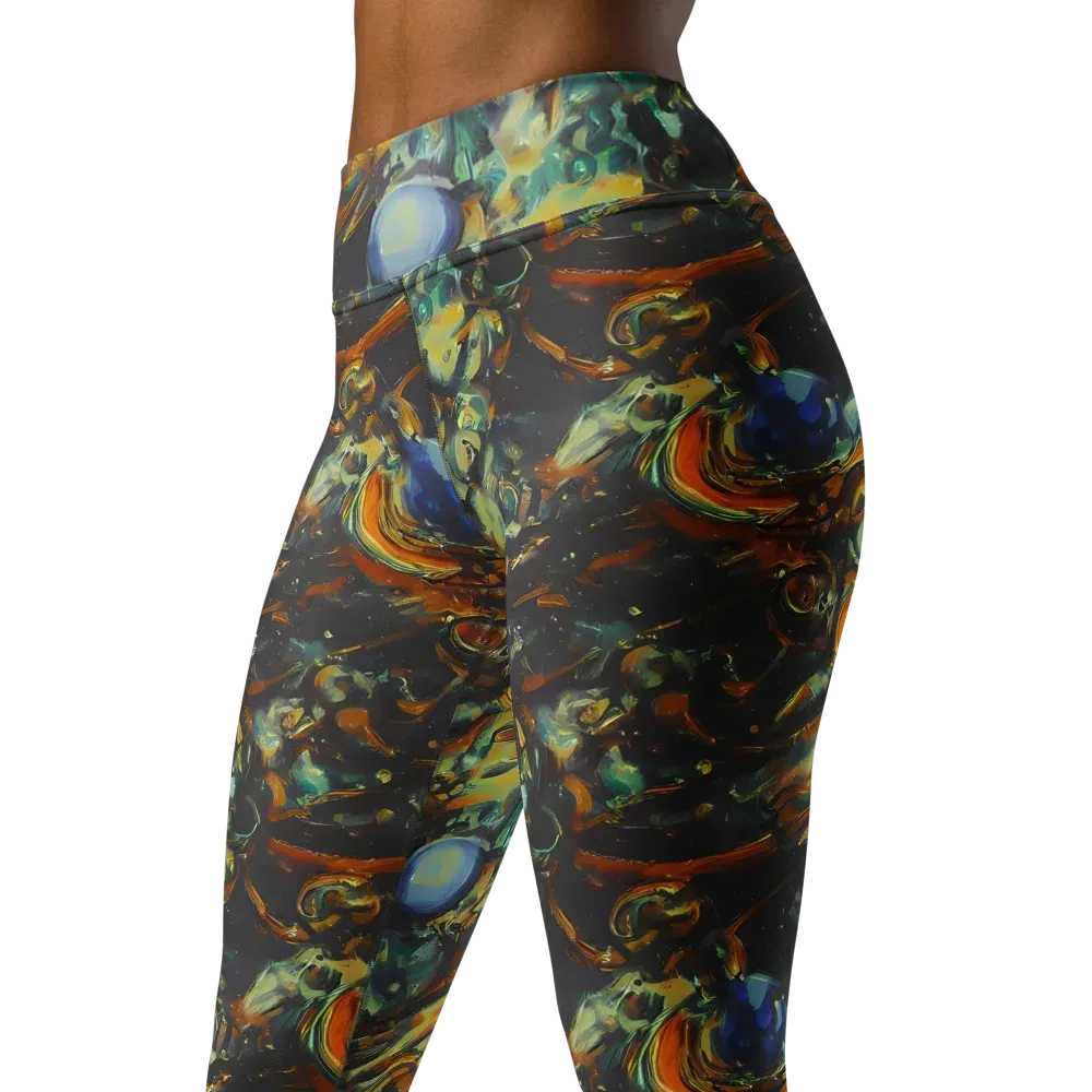 Menzel's Maelstrom on Yoga Leggings — Left Front