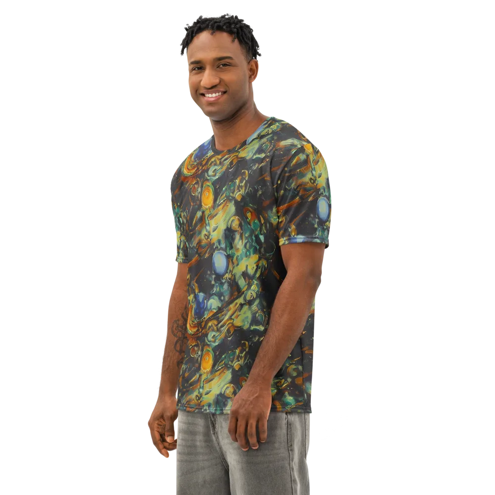Menzel's Maelstrom on Men's Cotton Crew Neck T-Shirt — Left Front