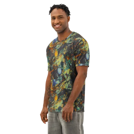 Menzel's Maelstrom on a Men's Cotton Crew Neck T-Shirt