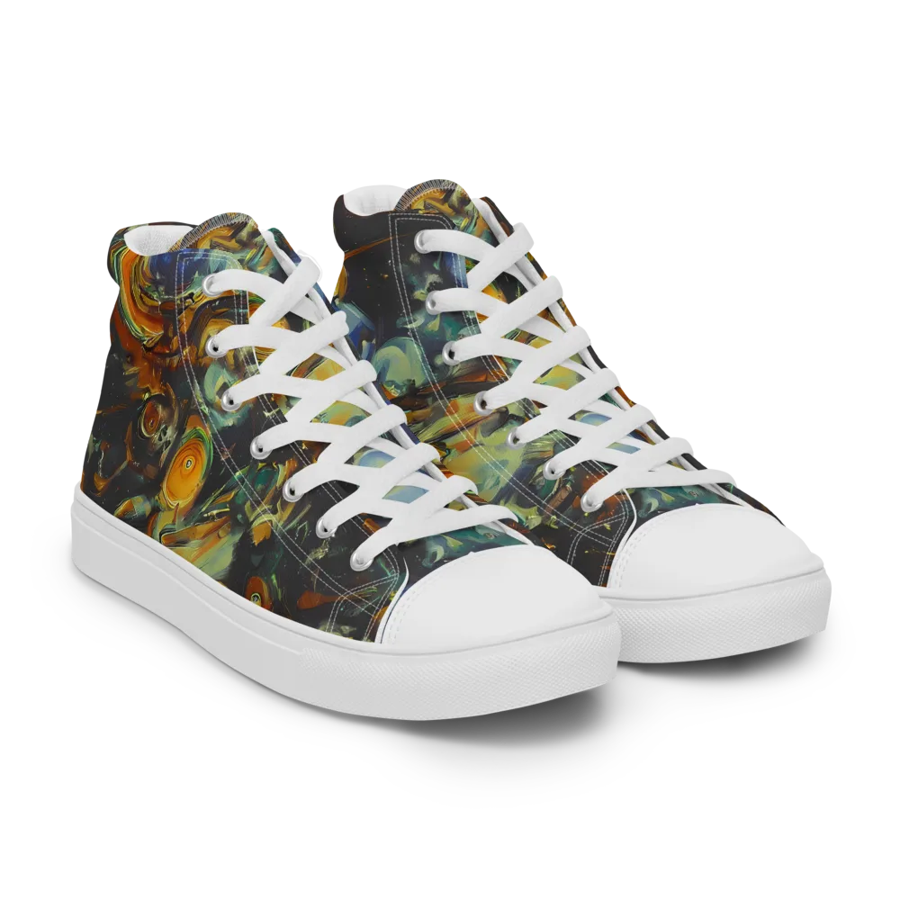 Menzel's Maelstrom on Men's High Top Canvas Shoes — Right Front