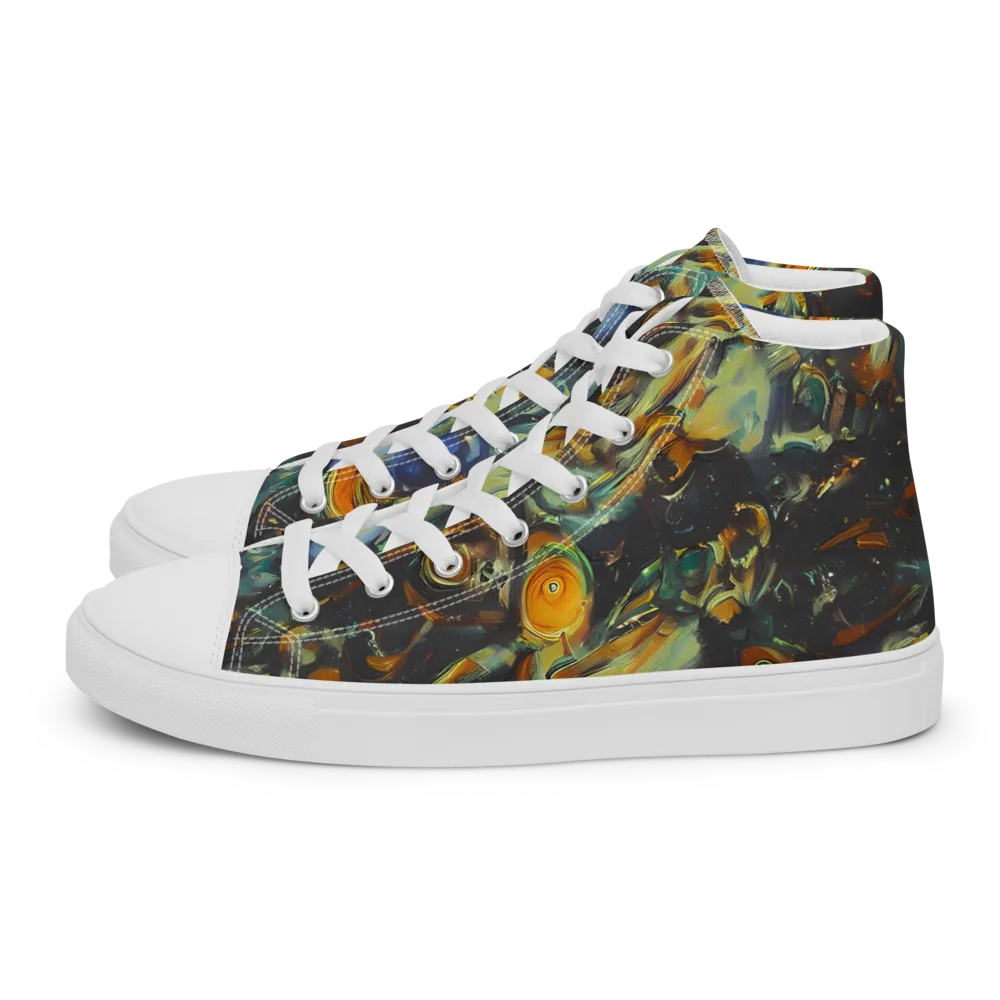 Menzel's Maelstrom on Men's High Top Canvas Shoes — Left