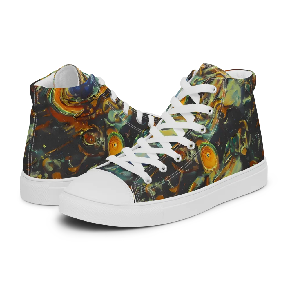 Menzel's Maelstrom on Men's High Top Canvas Shoes — Left