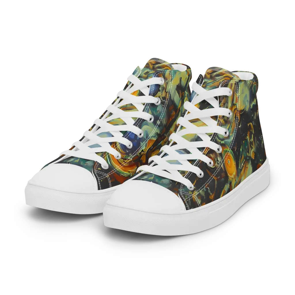 Menzel's Maelstrom on Women's High Top Canvas Shoes — Left Front