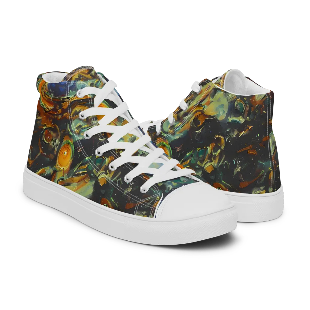 Menzel's Maelstrom on Women's High Top Canvas Shoes — Right