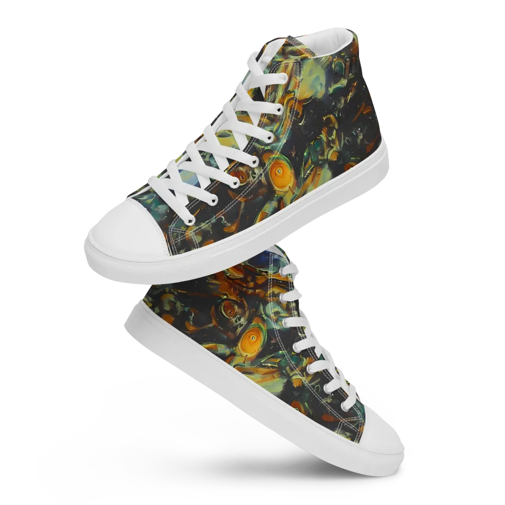 Menzel's Maelstrom on Women's High Top Canvas Shoes — Front