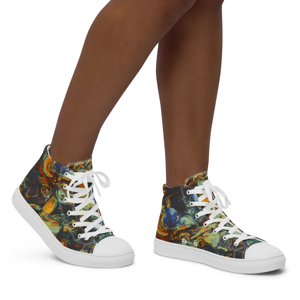 Menzel's Maelstrom on Women's High Top Canvas Shoes — Right
