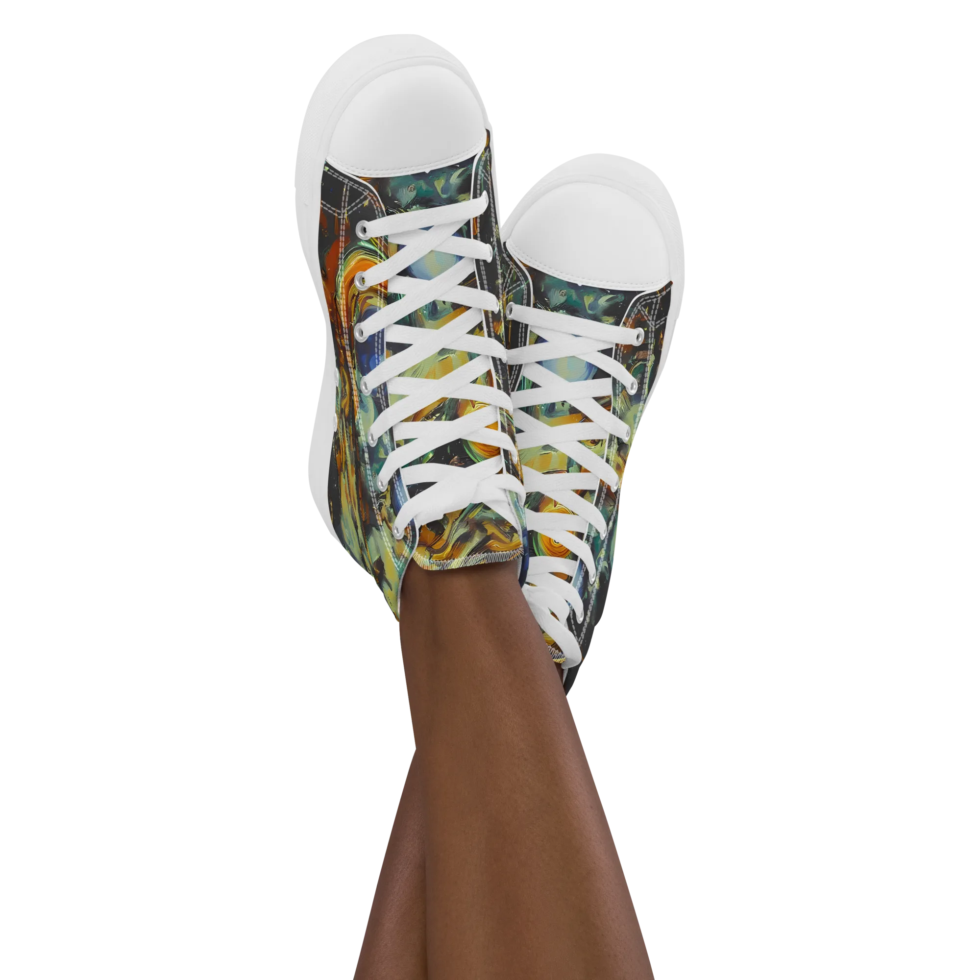 Menzel's Maelstrom on Women's High Top Canvas Shoes — Front