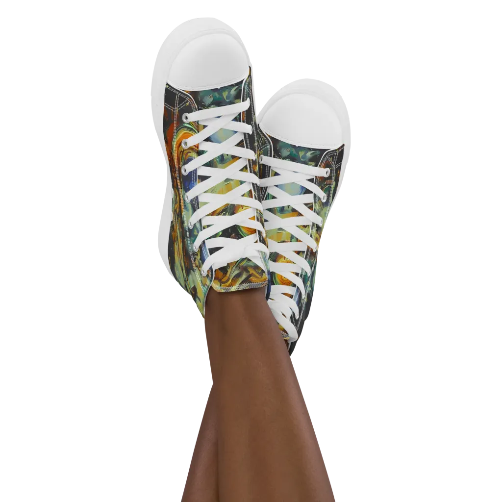 Menzel's Maelstrom on Women's High Top Canvas Shoes — Front