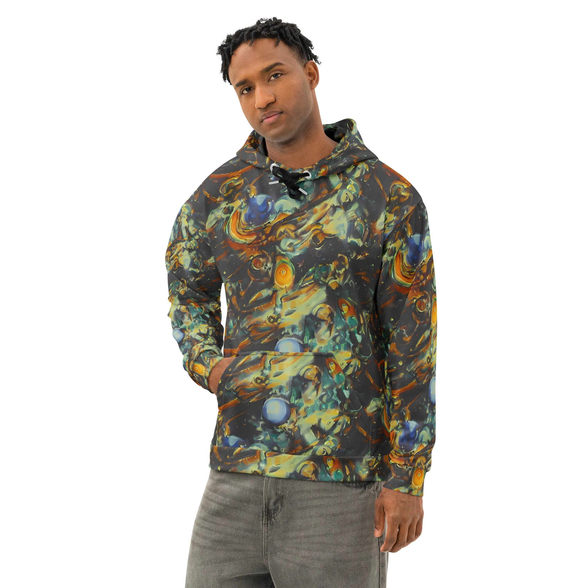 Menzel's Maelstrom on Cotton Hoodie — Left Front