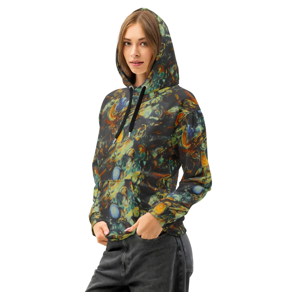 Menzel's Maelstrom on Cotton Hoodie — Left Front