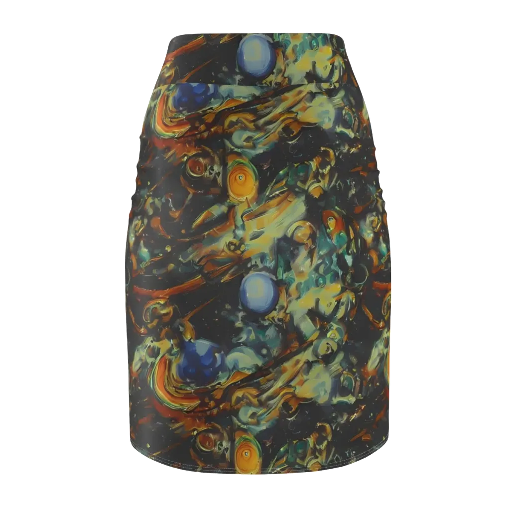 Menzel's Maelstrom on Pencil Skirt — Back