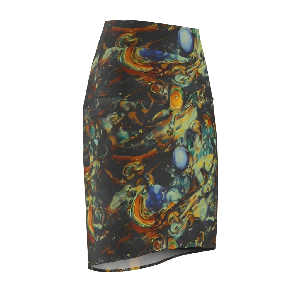 Menzel's Maelstrom on Pencil Skirt — Front Side