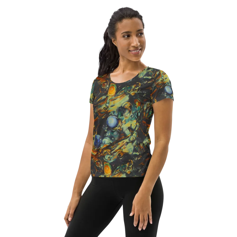 Menzel's Maelstrom on Women's Athletic T-Shirt — Left