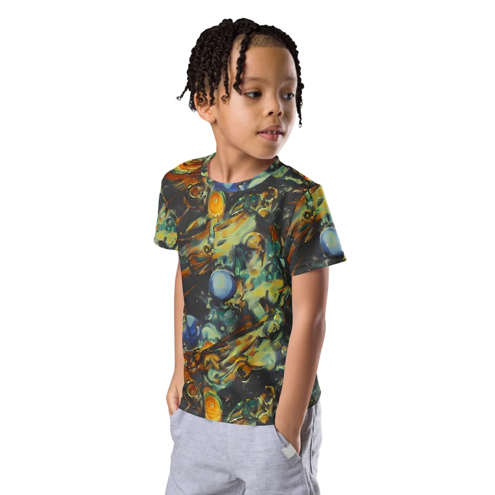 Menzel's Maelstrom on Kids Crew Neck T-Shirt — Left Front