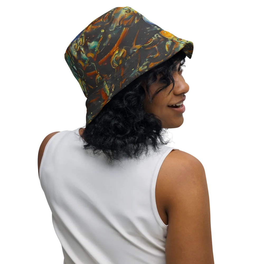 Menzel's Maelstrom on Reversible Bucket Hat — Right Outside