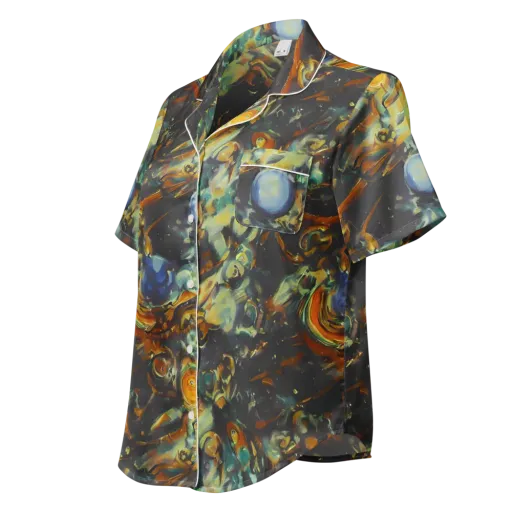 Menzel's Maelstrom on a Women's Short Sleeve Pajama Top
